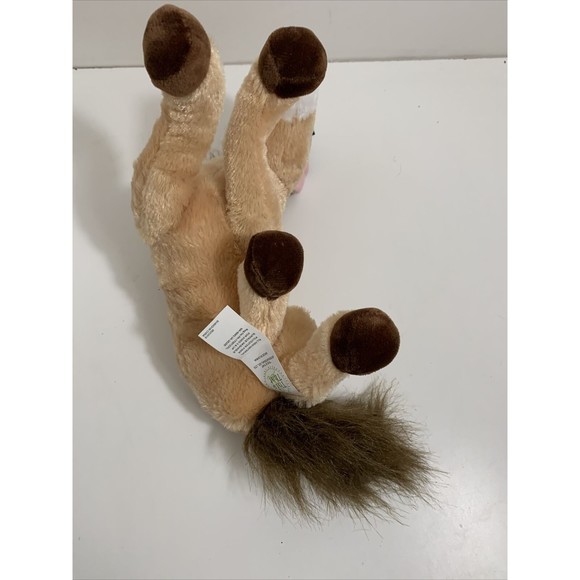 Pony Plush Brown Tan Pony Neighs Plush Stuffed Toy "This That Brand" - Picture 8 of 10